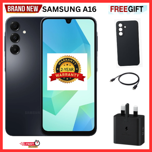 SUPER SALE  DEALS🔥🔥🔥 BRAND NEW Samsung Galaxy A16 128GB+4GB 6.7" Super AMOLED Display 50MP Triple Camera Android 14 Mediatek Helio G99 5000mAh 25W Type-C Charge Smart Phones phone