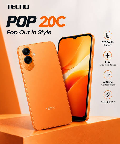 Best price for Tecno Pop 20C 4+64GB 6.7
