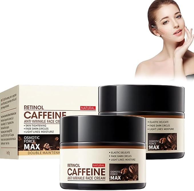 SADOER  Retinol Caffeine Anti-Wrinkle Lightening Anti-Aging Moisturizing Face Cream.