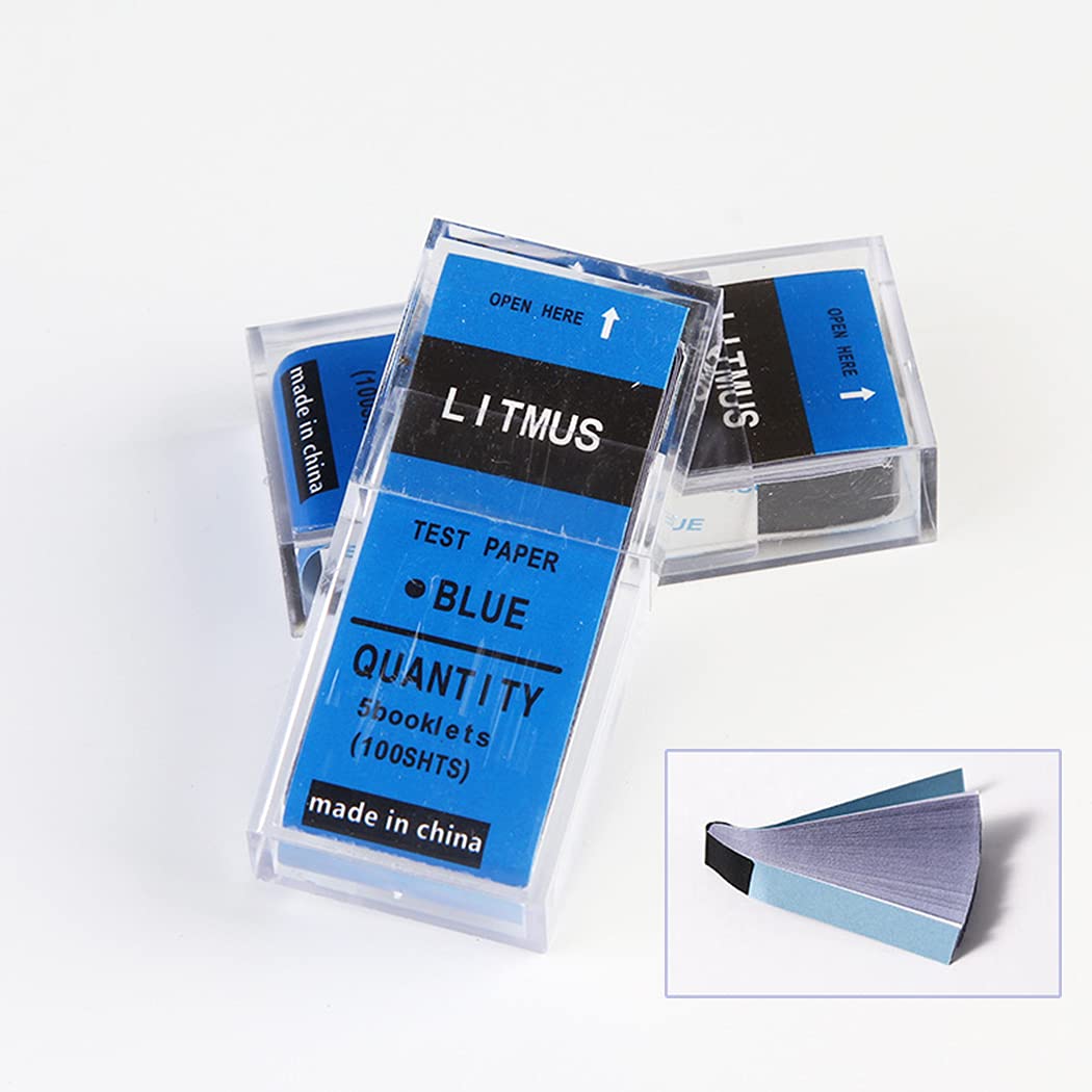 Blue Litmus Test Paper Paper Test PH Test Stick 100 strips Type Alkali Acid Measurement Water Quality Science Experiment
