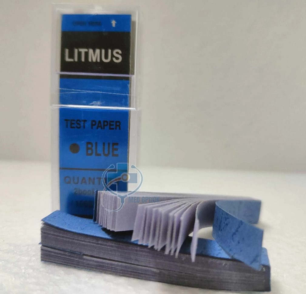 Blue Litmus Test Paper Paper Test PH Test Stick 100 strips Type Alkali Acid Measurement Water Quality Science Experiment