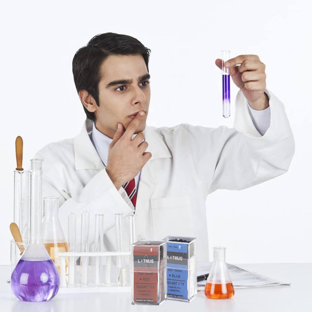 Blue Litmus Test Paper Paper Test PH Test Stick 100 strips Type Alkali Acid Measurement Water Quality Science Experiment