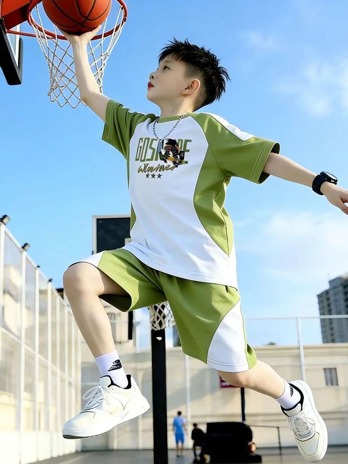 New Arrival Boys Letter Print 2PCS Tracksuit, Soft Breathable Summer Short Sleeve Top & Shorts, Loose Casual Daily Kids Boys Clothing Set