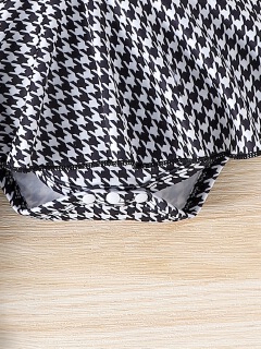 European and American Autumn Baby Clothing Sets  Girl's Flying Sleeves short Sleeves Hoodies Skirts Socks Headband Three piece set
