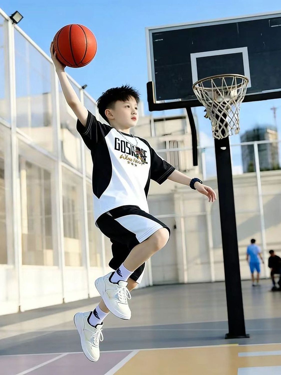 New Arrival Boys Letter Print 2PCS Tracksuit, Soft Breathable Summer Short Sleeve Top & Shorts, Loose Casual Daily Kids Boys Clothing Set