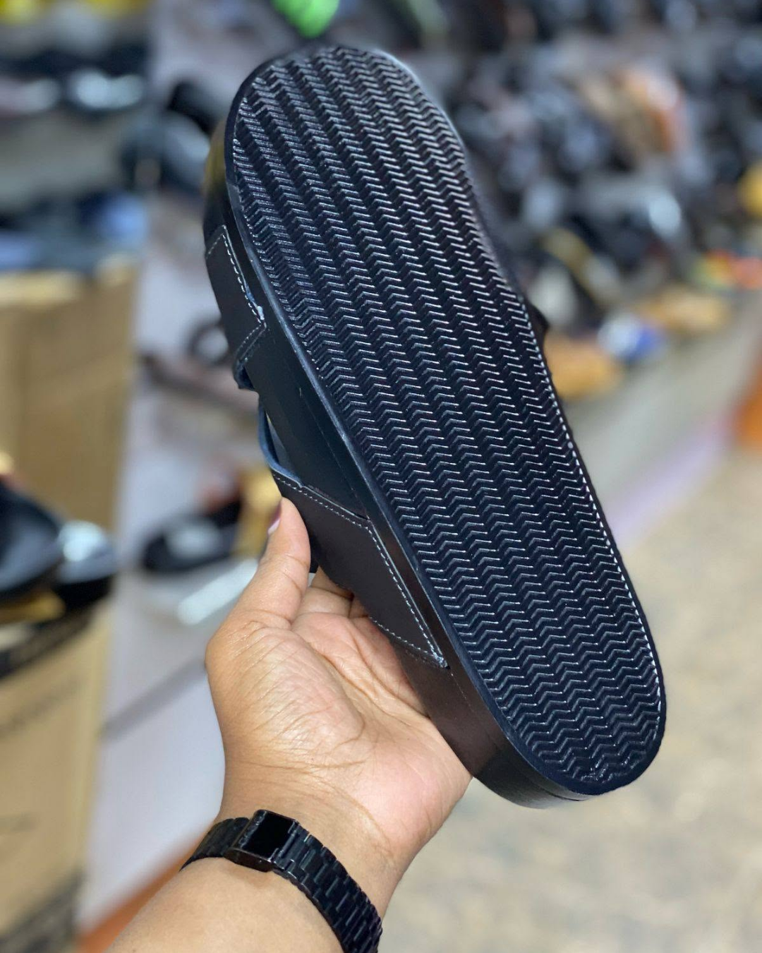 LIMITED STOCK🔥 Men’s Cross Strap Slip-On Sandals Size 40-45 | Casual Open Toe Slides | Fashion Comfort Flats. Men’s Premium Cross Strap Sandals | Open Toe Slip-On Casual Slides | Comfortable Everyday