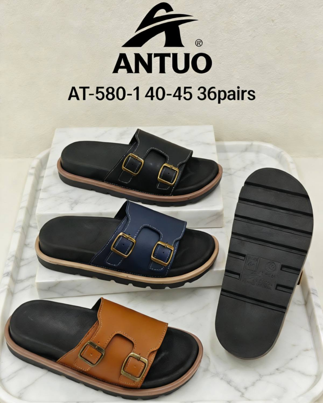 Luxury Double Buckle Slide Sandals for Men & Women | Adjustable Slip-On Casual Comfort Slides | Soft Footbed Outdoor Sandals Fashion Adjustable Buckle Sandals | Soft Sole Everyday Slides.