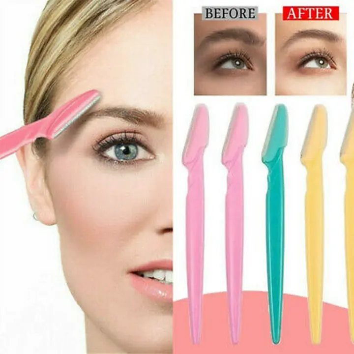 3PCS Eyebrow Razor Set for Women & Men | Stainless Steel Precision Facial Hair Remover | Portable Eyebrow Trimmer for Face, Peach Fuzz & Dermaplaning, for precise eyebrow shaping,