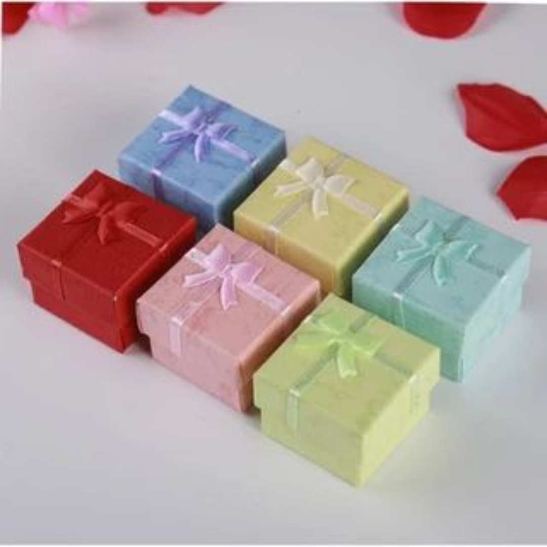 Gift Box with Soft Inner and Ribbon Bow, Watch Jewelry Gift Packaging Box for Watches, Bracelets, Rings, Earrings, Birthday, Wedding and Special Occasions