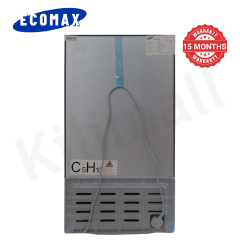 ECOMAX 90L Fridge Single Door BCD-90 Mechanical Temperature Control Glass Storage Shelf Lock and Keys Energy Saving Compact Household Refrigerator