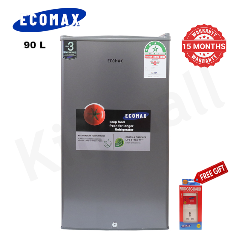 ECOMAX 90L Single Door Refrigerator Home Improvement Energy Saving Fridge with Lock and Keys BCD-90