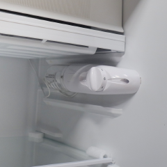 ECOMAX 90L Fridge Single Door BCD-90 Mechanical Temperature Control Glass Storage Shelf Lock and Keys Energy Saving Compact Household Refrigerator