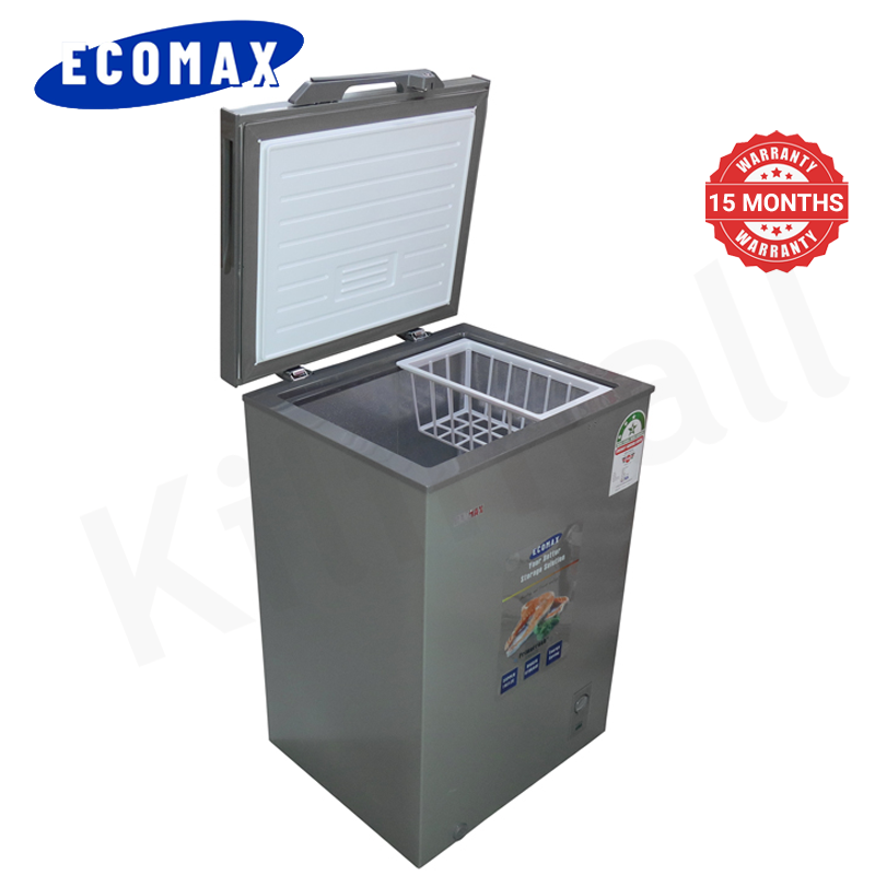 ECOMAX 119L Chest Freezer Deep Freezer with Basket for Meat Storage Energy Star Rated Upright Freezer BD-119