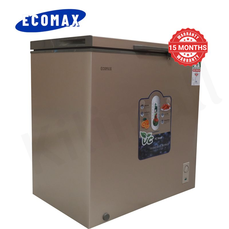 ECOMAX 219L 219L Large Capacity Chest Deep Freezer Secure Lock With Keys Removable Storage Basket Low Power Energy Saving Ideal for Home Kitchen Small Business Commercial Use