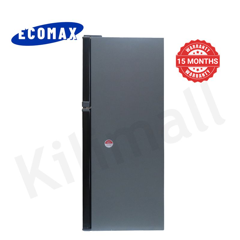 ECOMAX 138L Double Doors Fridge and Freezer with Glass Shelf  Energy Saving Compact Household Fridge BCD-138 Household Applicances Refrigerator
