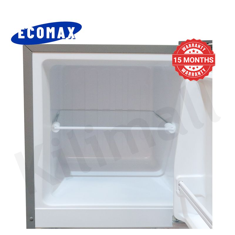 ECOMAX 138L Double Doors Fridge and Freezer with Glass Shelf  Energy Saving Compact Household Fridge BCD-138 Household Applicances Refrigerator