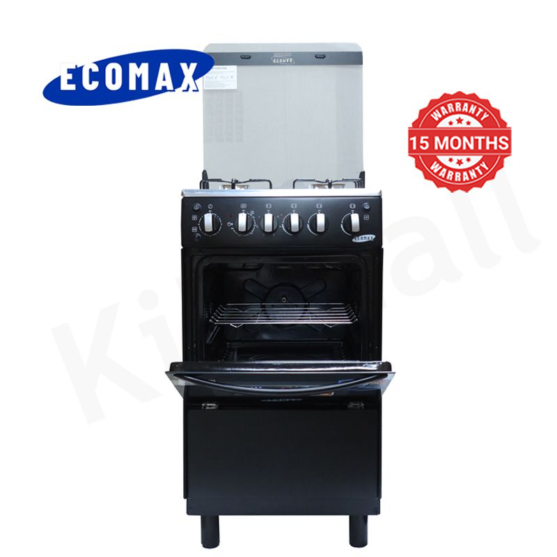 ECOMAX 3 Gas + 1 Electric 4 Burners Free Standing Gas Cooker Cooking Range with 55L Oven Automatic lgnition LX-680-3G1E