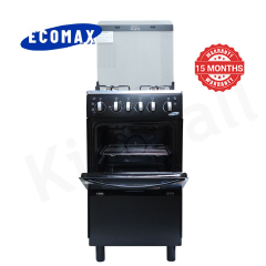 ECOMAX 3 Gas + 1 Electric 4 Burners Free Standing Gas Cooker Cooking Range with 55L Oven Automatic lgnition LX-680-3G1E