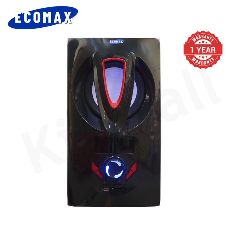 ECOMAX 3.1CH Multimedia Bluetooth Woofer LM-1107 Home Theater System Speaker Systems Subwoofer USB/SD/FM/DVD Input Home Audio System with Remote Control 3000W