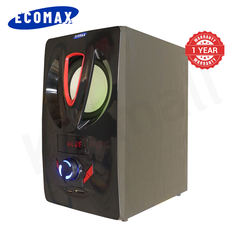 ECOMAX 3.1CH Multimedia Bluetooth Woofer LM-1107 Home Theater System Speaker Systems Subwoofer USB/SD/FM/DVD Input Home Audio System with Remote Control 3000W