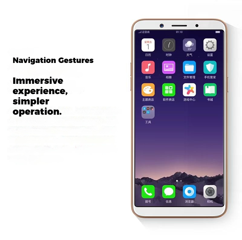 Refurbished OPPO A73/F5 Smartphone 4GB+64GB, 6 Inch HD Full Screen, Rear-mounted fingerprint unlock,16MP Front Beauty Camera, Dual SIM Mobile Phone,Gaming & Live Streaming Phone,All Networks Supported