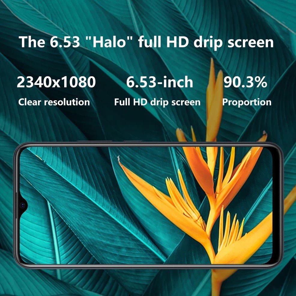Refurbished Vivo Y19 Smart Phone 6GB RAM+128GB ROM large storage, Fingerprint/Face unlock,16MP Ultra Clear Triple Camera, 6.53 Inch HD Screen, 5000mAh Big Battery ,Camera /Live Streaming/gaming Phone.