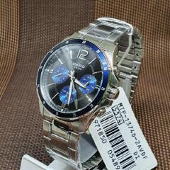 Casio Men's Watch 1374HD Black Blue Dial
