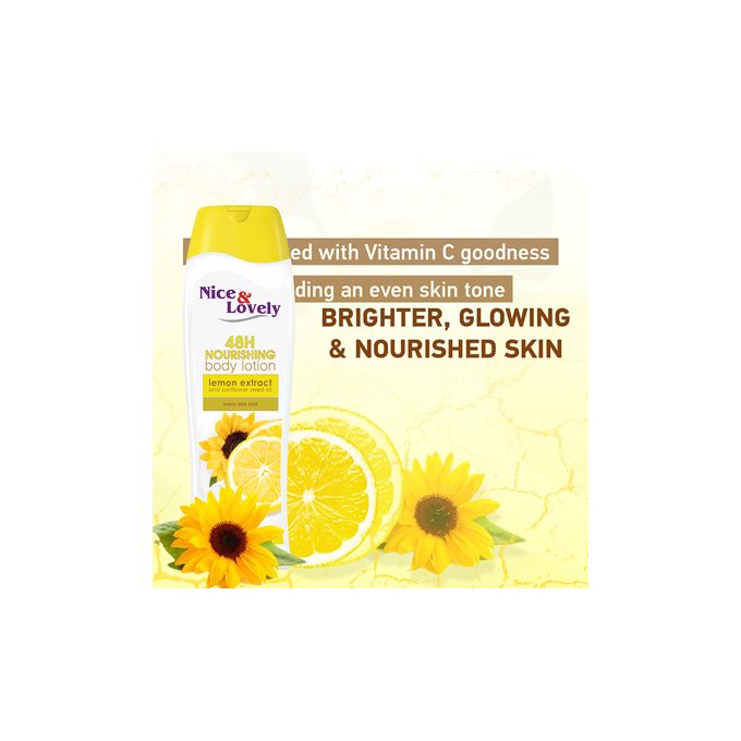 Lemon Extract Lotion nice and lovely body lotion 600ml enriched with Vitamin C & sunflower seed oil Brightens your skin and nourished for 48Hrs,  keeps your skin vibrant, moisturized leaving it soft.
