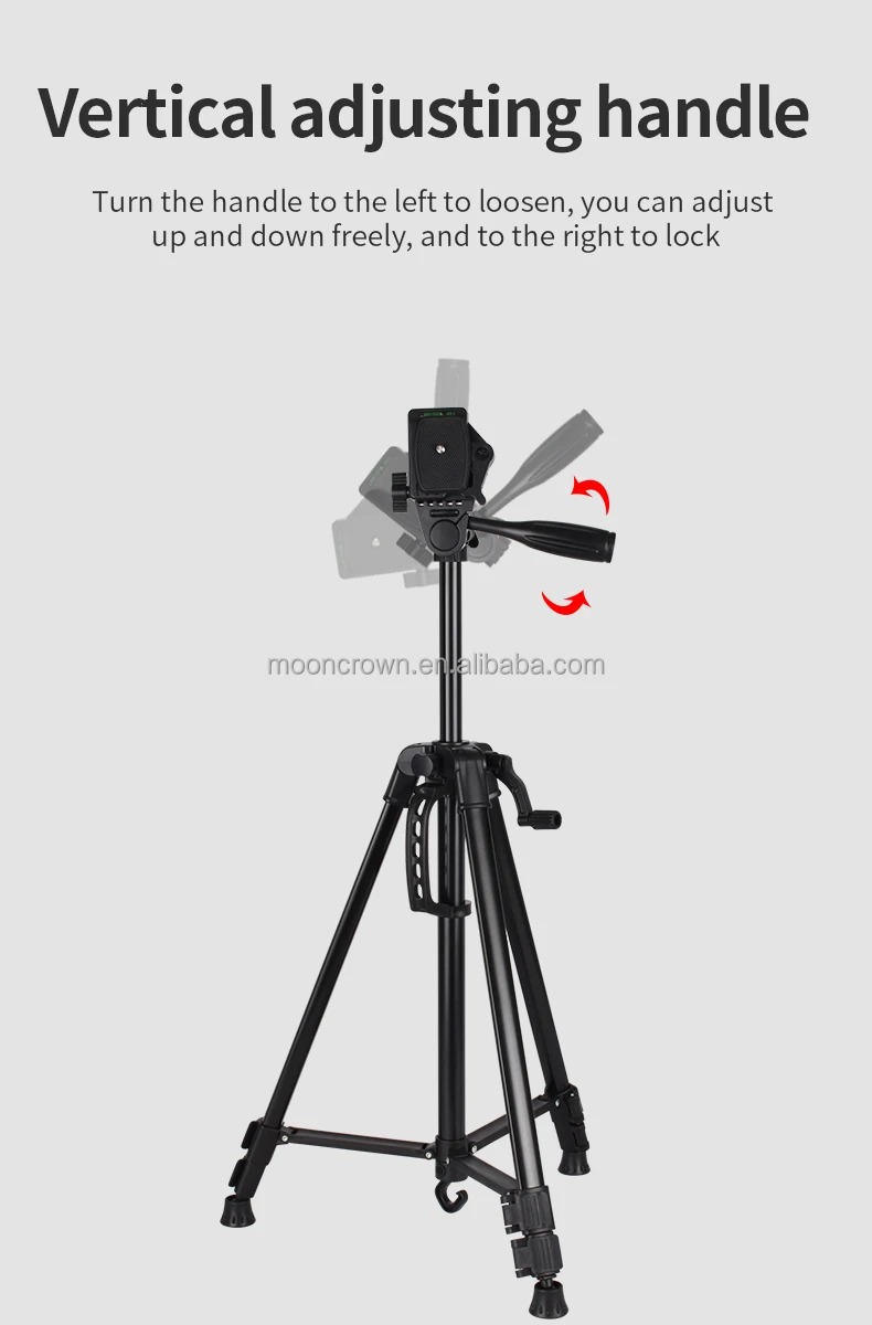 3366 Universal Camera Tripod Stand Mobile Phone Tripod Smartphone Holder Adjustable Lightweight Digital Camera Tripod for Photography, Video Recording, Live Streaming, TikTok, YouTube and Vlogging