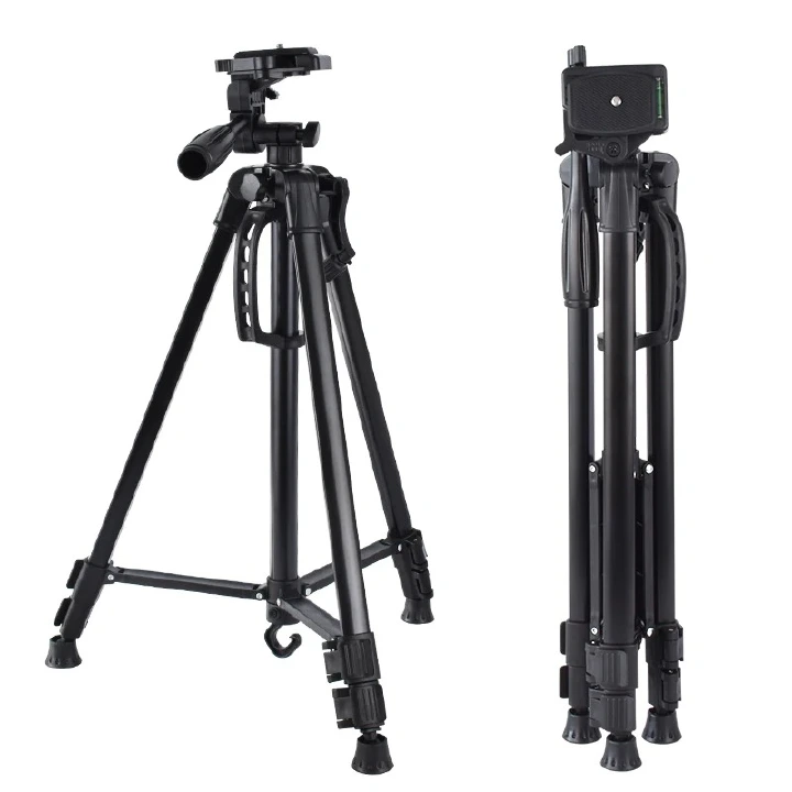 3366 Camera Tripod with Smartphone Mount Universal Mobile Phone and Digital Camera Stand Adjustable Portable Tripod for Photography, TikTok, YouTube, Live Streaming and Content Creation