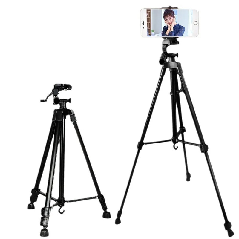 3366 Universal Camera Tripod Stand Mobile Phone Tripod Smartphone Holder Adjustable Lightweight Digital Camera Tripod for Photography, Video Recording, Live Streaming, TikTok, YouTube and Vlogging