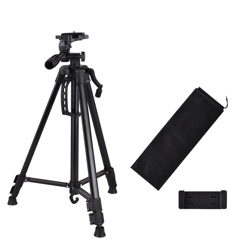 3366 Universal Camera Tripod Stand Mobile Phone Tripod Smartphone Holder Adjustable Lightweight Digital Camera Tripod for Photography, Video Recording, Live Streaming, TikTok, YouTube and Vlogging
