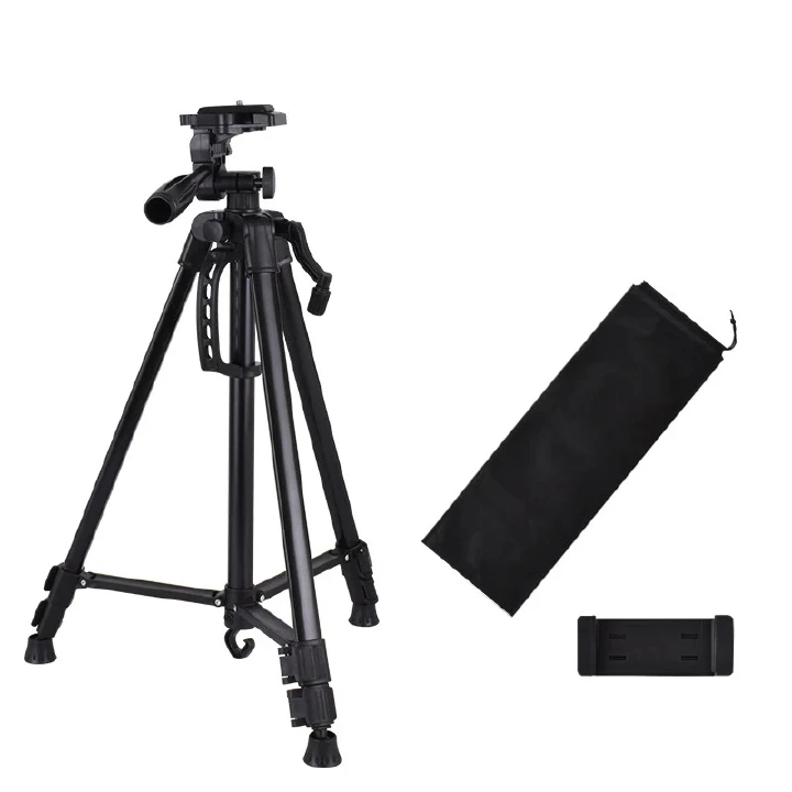 3366 Universal Camera Tripod Stand Mobile Phone Tripod Smartphone Holder Adjustable Lightweight Digital Camera Tripod for Photography, Video Recording, Live Streaming, TikTok, YouTube and Vlogging