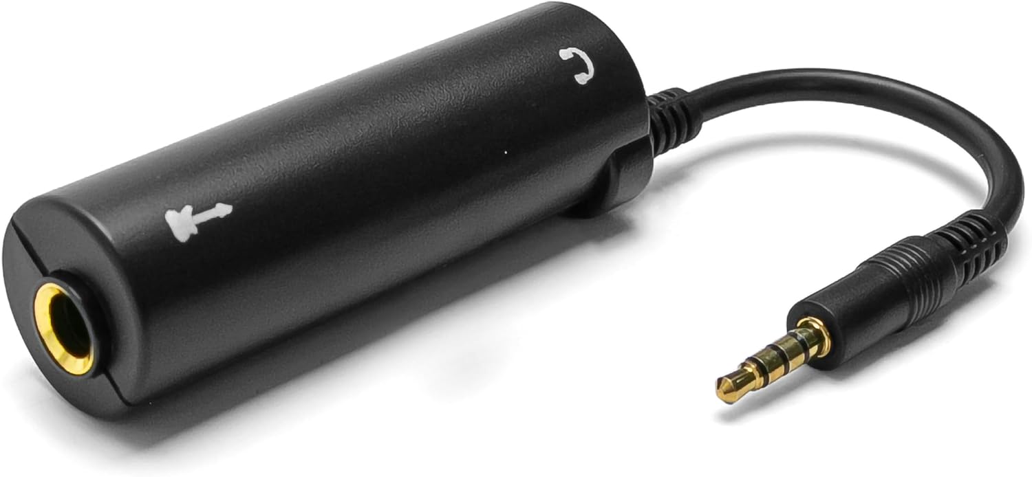 Professional iRig Guitar Interface Adapter 3.5mm Audio Converter for iPhone, iPad, Android Smartphone, Guitar Recording, Live Broadcast, Podcast, Home Studio & Audio Effects