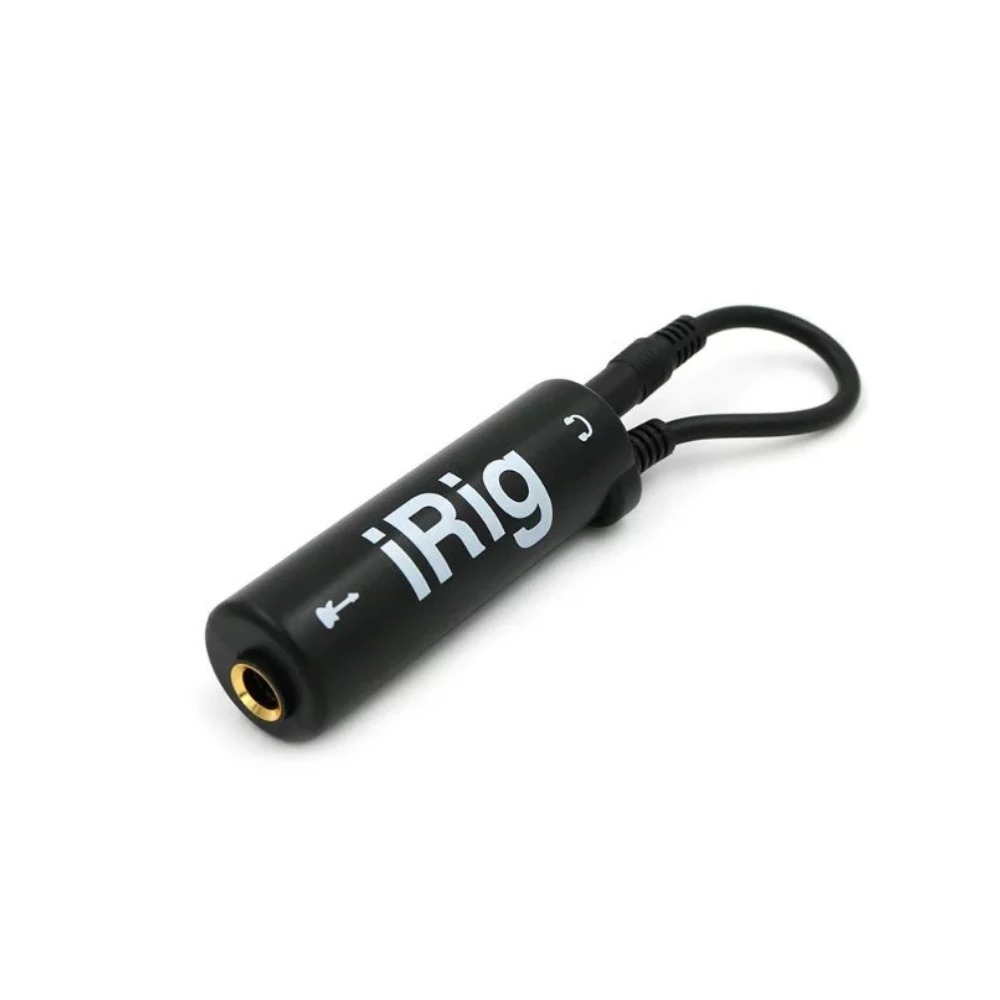 iRig Guitar Interface Adapter for iPhone, iPad & Android Smartphone Guitar Audio Converter 3.5mm Recording Adapter for AmpliTube, Live Streaming, Podcast, Music Recording & Practice