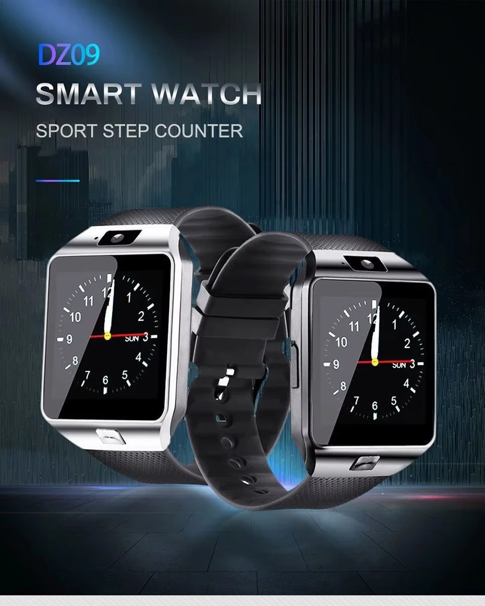 DZ09 W007 Smart Watch Bluetooth Smartwatch with Camera GSM SIM Card Call SMS Notification Fitness Tracker Music Player TF Card Support for Android and iOS