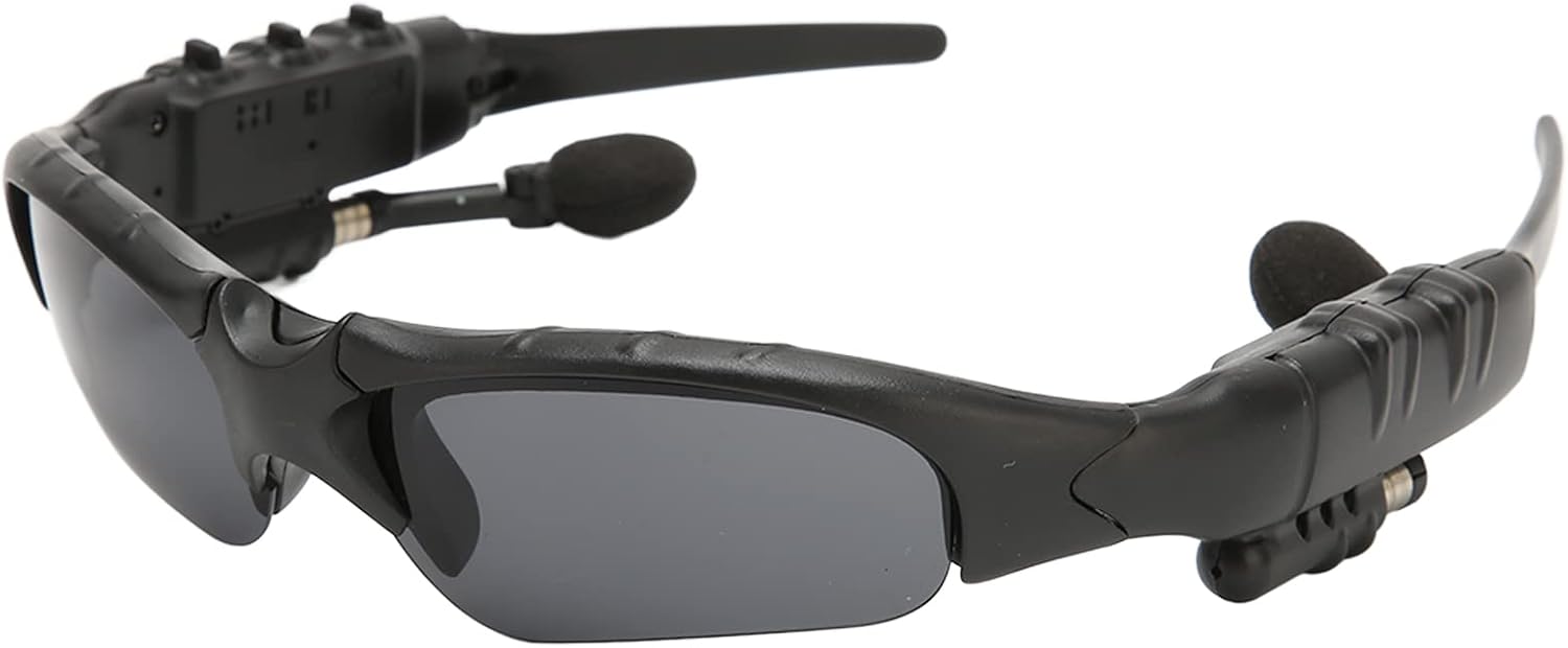 Ploneer 368 Smart Bluetooth Sunglasses Wireless Audio Glasses with Polarized Lens Bluetooth 5.3 Touch Control Hands-Free Calling Music Headset for Outdoor Sports and Driving