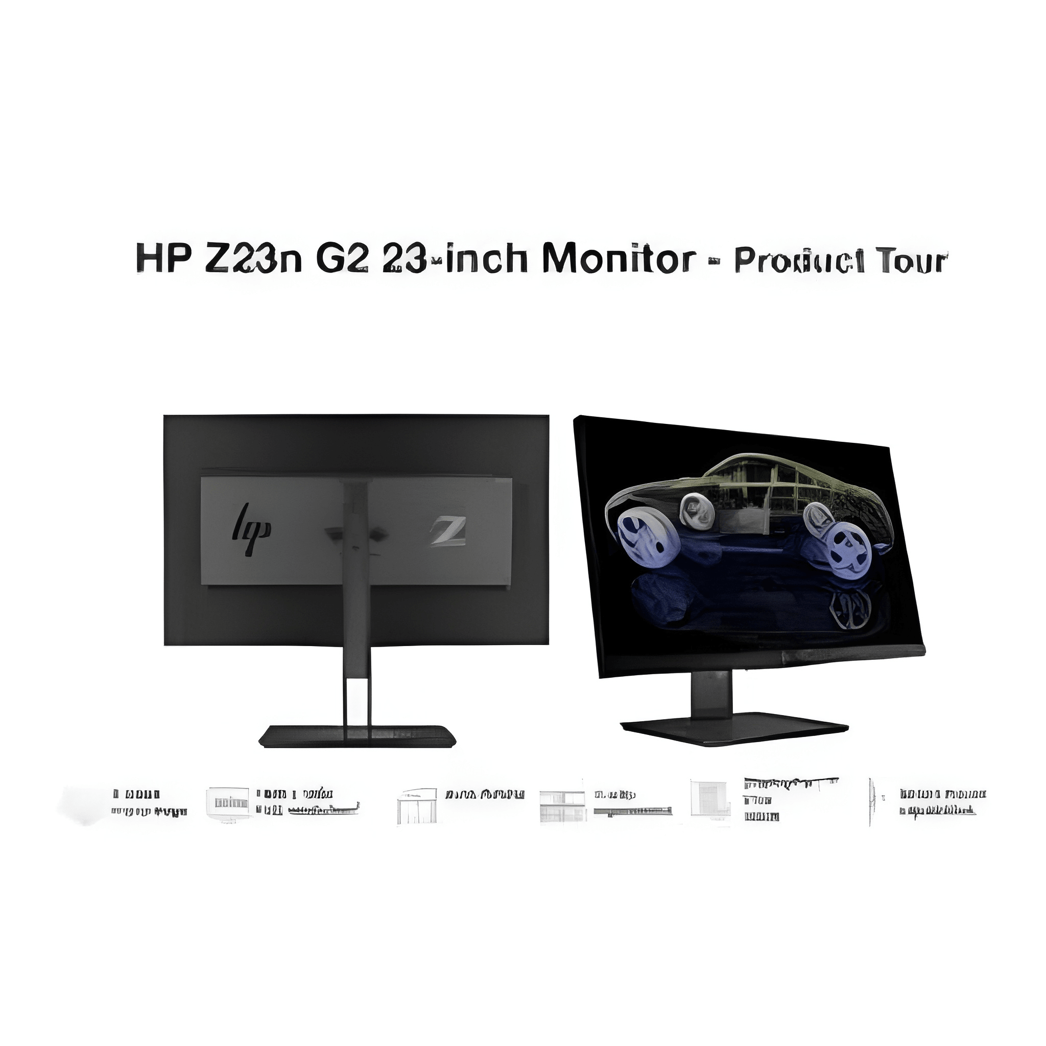 HP Z23 G2 23" FHD 1080p 75Hz flameless monitor LED Monitor Micro-Edge Full HD IPS Display New Monitors