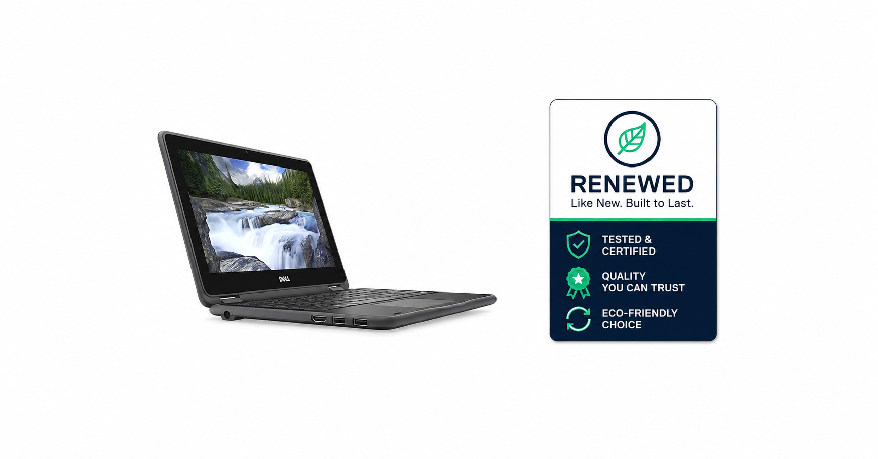 [free mouse] Refurbished Dell Laptop Dell Latitude 3190 INTEL PENTIUM -  @ 1.70GHz | 4GB RAM | 128 GB  SSD | Refurbished Laptop Computer windows 10 qwerty