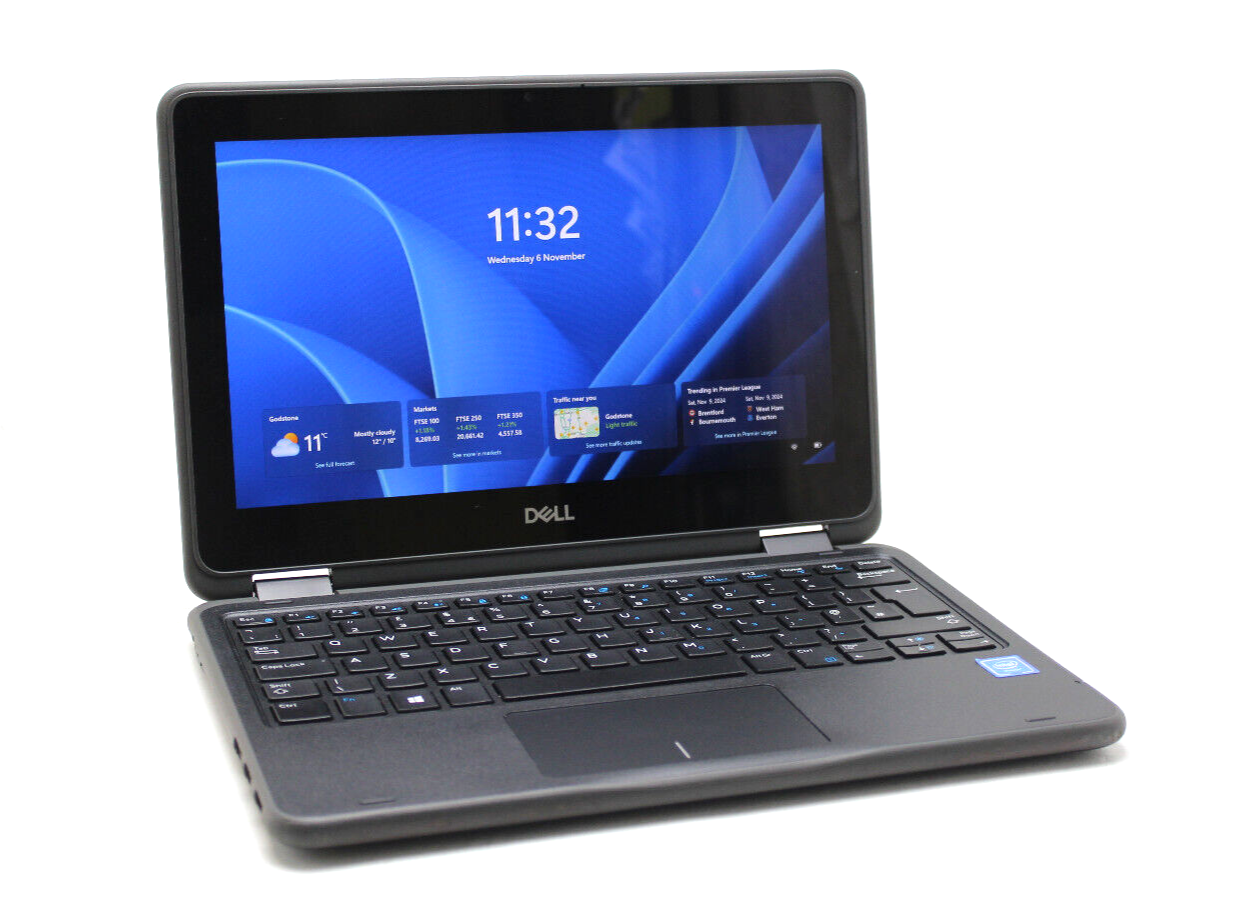 [Free Mouse] Dell Latitude 3190 INTEL PENTIUM 4GB RAM 128 GB SSD @ 1.70GHz 12 Inch Screen Size Refurbished Laptop With Windows 10 Pro and Microsoft Office Installed Computer Notebook