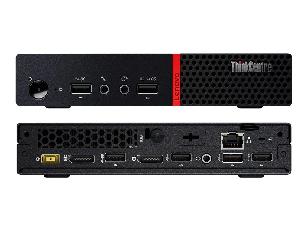 refurbished mini desktop Lenovo M715Q Micro PC DESKTOP with AMD PRO series, up to AMD Ryzen 5 PRO 2400GE, 8GB RAM, 128GB SSD, Windows 11 Pro 64-bit,office 2019.