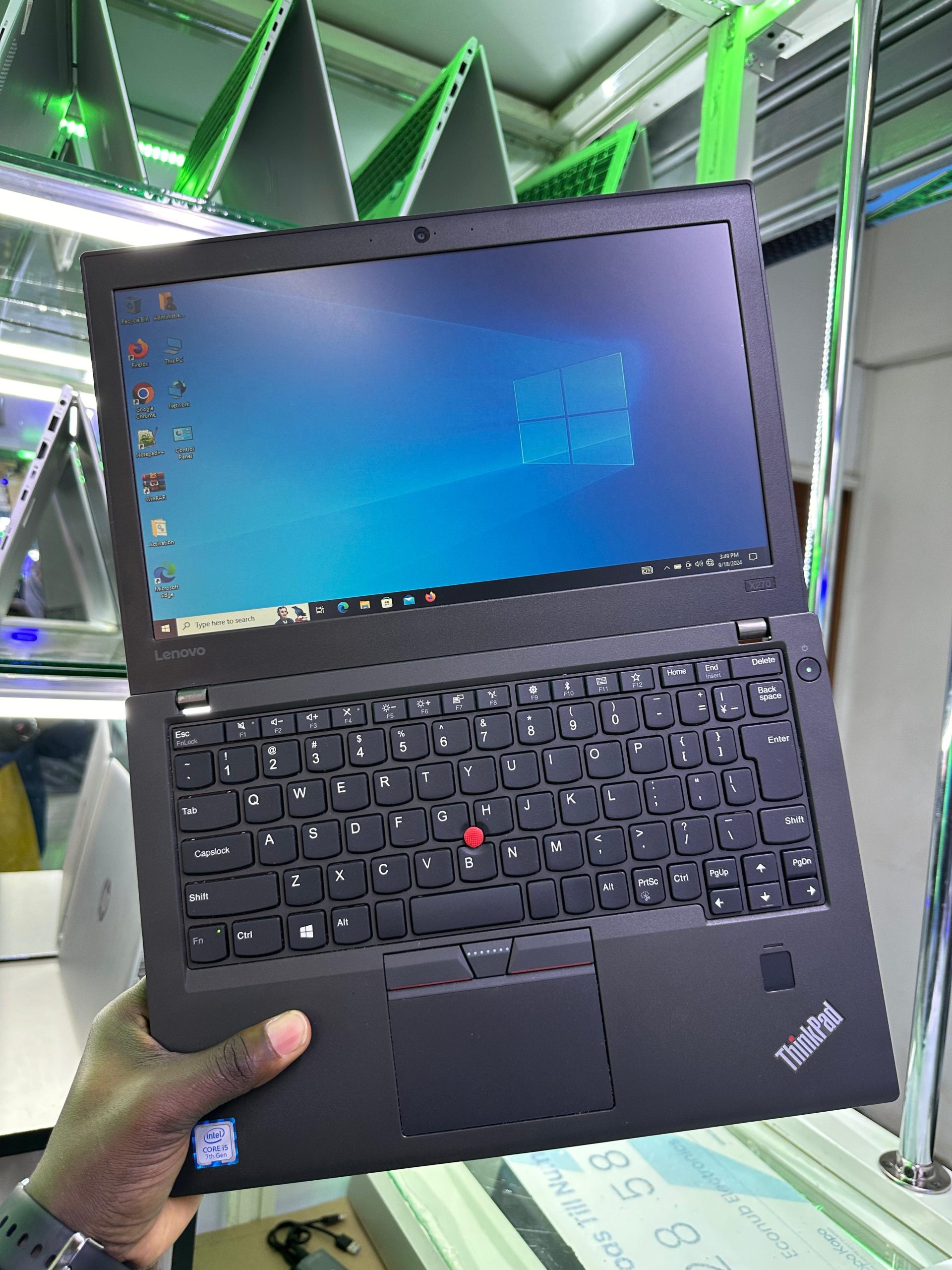 KILICERTIFIED Lenovo Thinkpad X270 | Intel Core i5 7th Gen 8GB RAM, 128GB SSD | 14 Inch Full HD | Windows 10 Pro | 90% Battery health | 4+ Hours Youtube | MS Office Installed | 9 Months Warranty