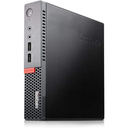 refurbished mini desktop Lenovo M715Q Micro PC DESKTOP with AMD PRO series, up to AMD Ryzen 5 PRO 2400GE, 8GB RAM, 128GB SSD, Windows 11 Pro 64-bit,office 2019.