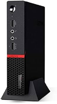 refurbished mini desktop Lenovo M715Q Micro PC DESKTOP with AMD PRO series, up to AMD Ryzen 5 PRO 2400GE, 8GB RAM, 128GB SSD, Windows 11 Pro 64-bit,office 2019.