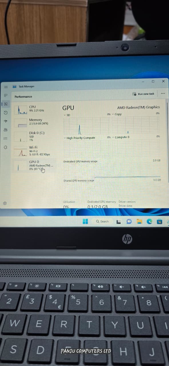 HP 245 G8 amd processor 3050U 8th gen 8GB RAM 256 GB SSD Radeon Graphics 2gb dedicated  14 Inch Screen Size Refurbished Laptop With Windows 11Pro and Microsoft Office Installed Computer Notebook