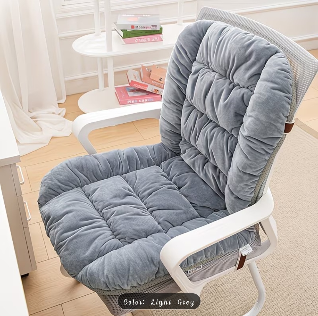 Plush Velvet Tufted Chair Cushion Set – Seat & Back Support | 11 Colors