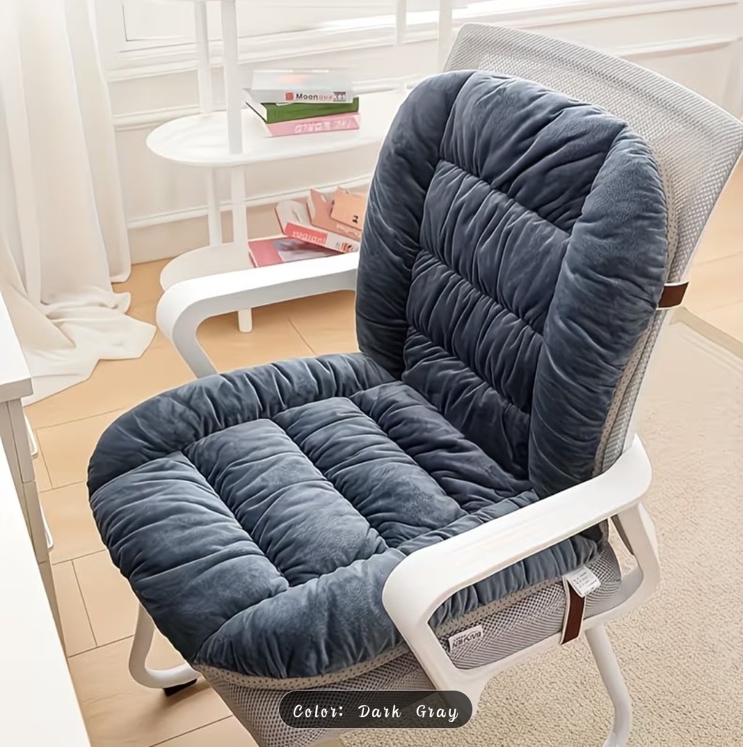 Plush Velvet Tufted Chair Cushion Set – Seat & Back Support | 11 Colors