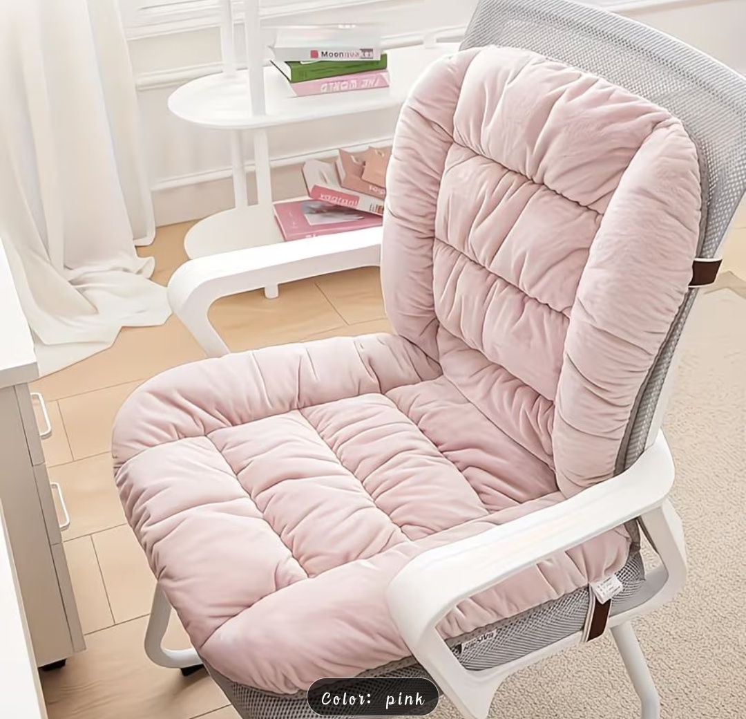 Plush Velvet Tufted Chair Cushion Set – Seat & Back Support | 11 Colors