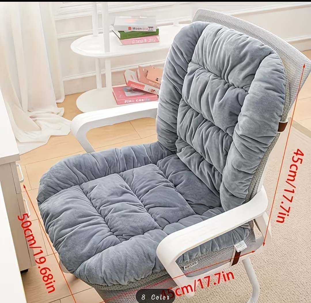Plush Velvet Tufted Chair Cushion Set – Seat & Back Support | 11 Colors