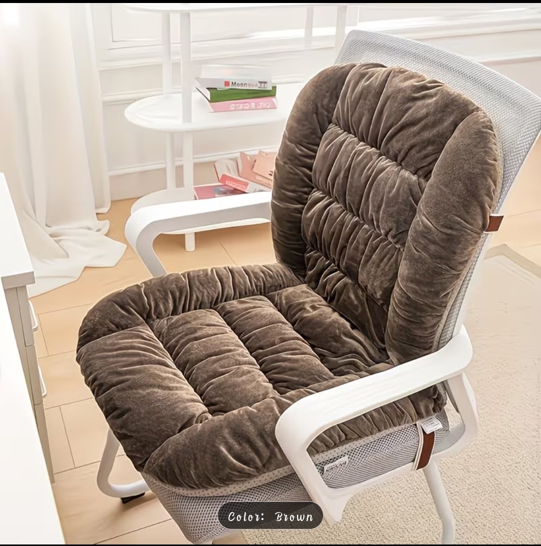 Plush Velvet Tufted Chair Cushion Set – Seat & Back Support | 11 Colors